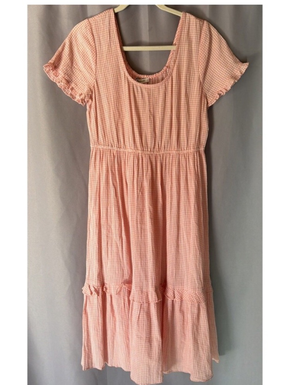 Madewell 100% Cotton Gingham Dress